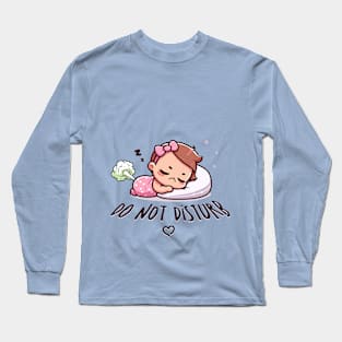 Do Not Disturb - Farting Baby Design Long Sleeve T-Shirt